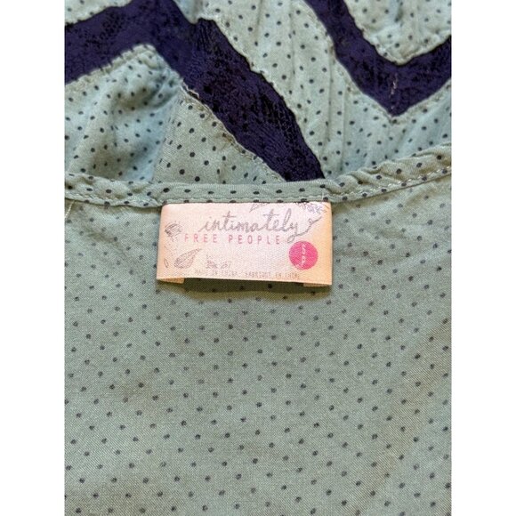 Free People Intimately Turquoise Lace Voile Dress S - Picture 4 of 5